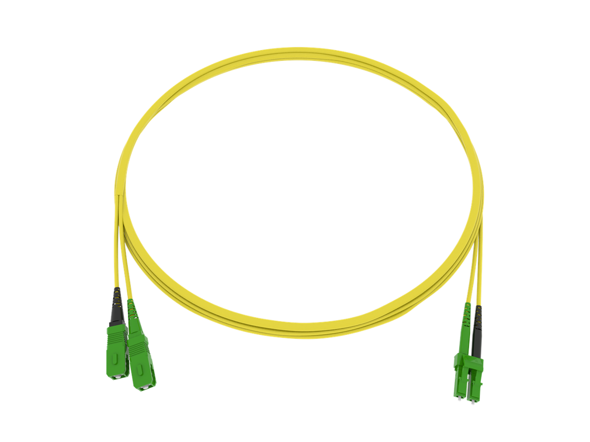 CCM Patchkabel Fig.0 2x2.0mm 9/125 YE