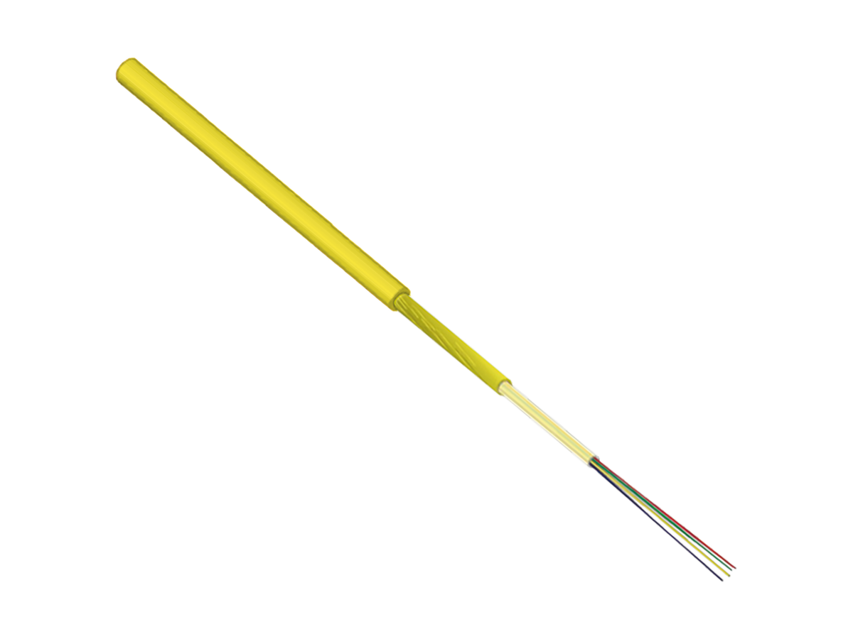 FTTH Inhouse-Kabel B2ca 2.2mm 1x4 9/125 G657A2 YE