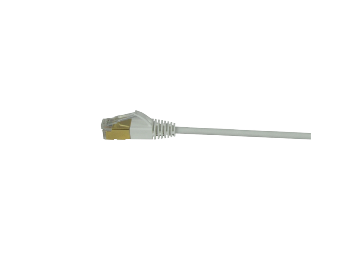 Patchkabel Slim 4P LS0H Cat6A STP WH